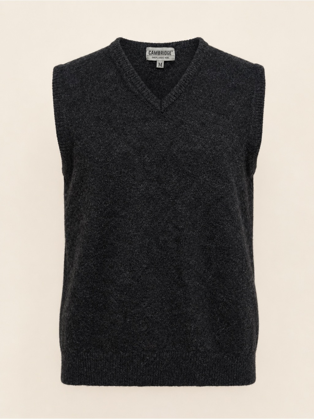 Cambridge Super Lambs Wool V-Neck Sweater Vest Size M